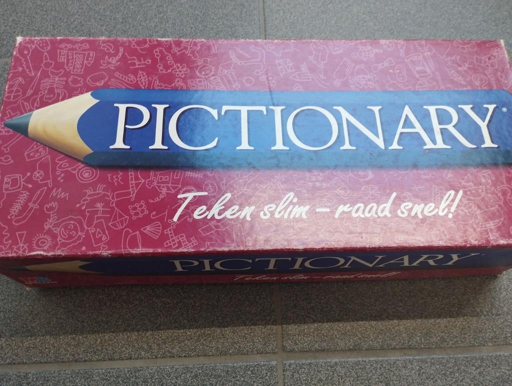 Spel pictionary, Ophalen of Verzenden, Gebruikt