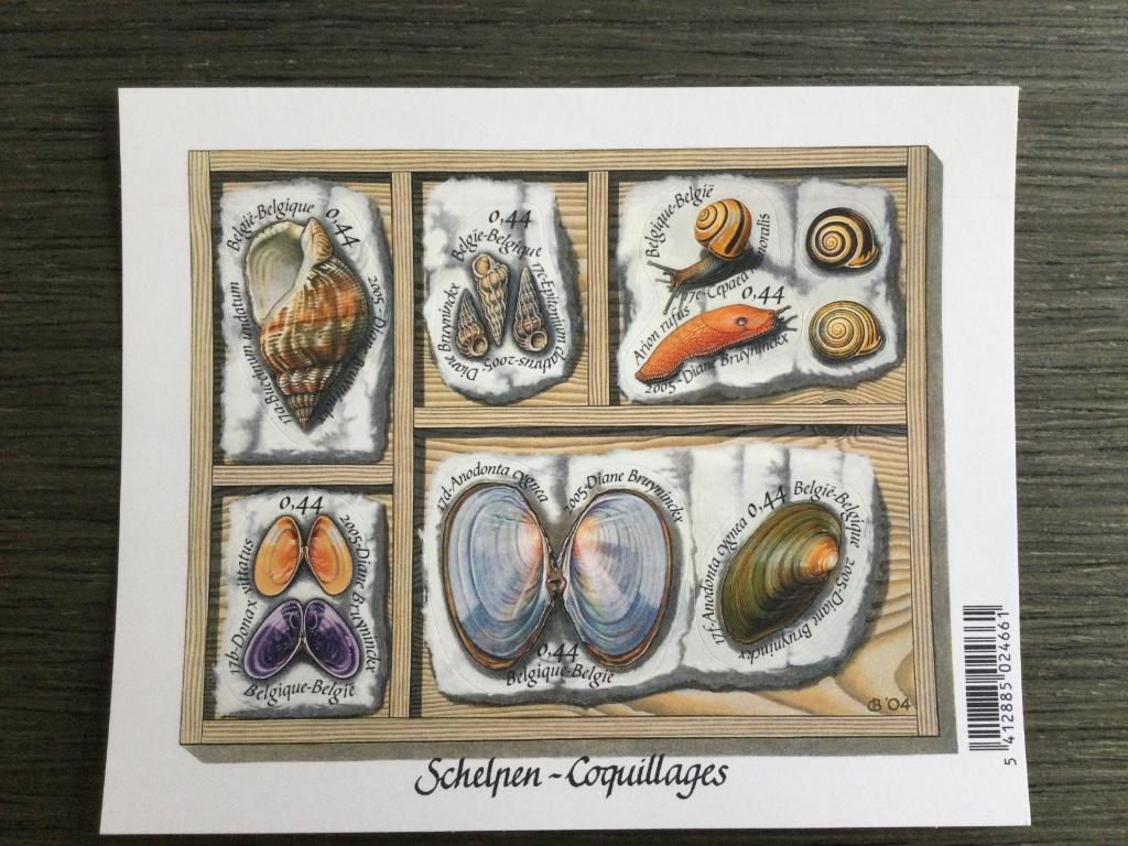 België / Belgique BL122 3419/3424 ** Schelpen / Coquillages, Sans timbre, Non oblitéré, Timbre-poste, Envoi