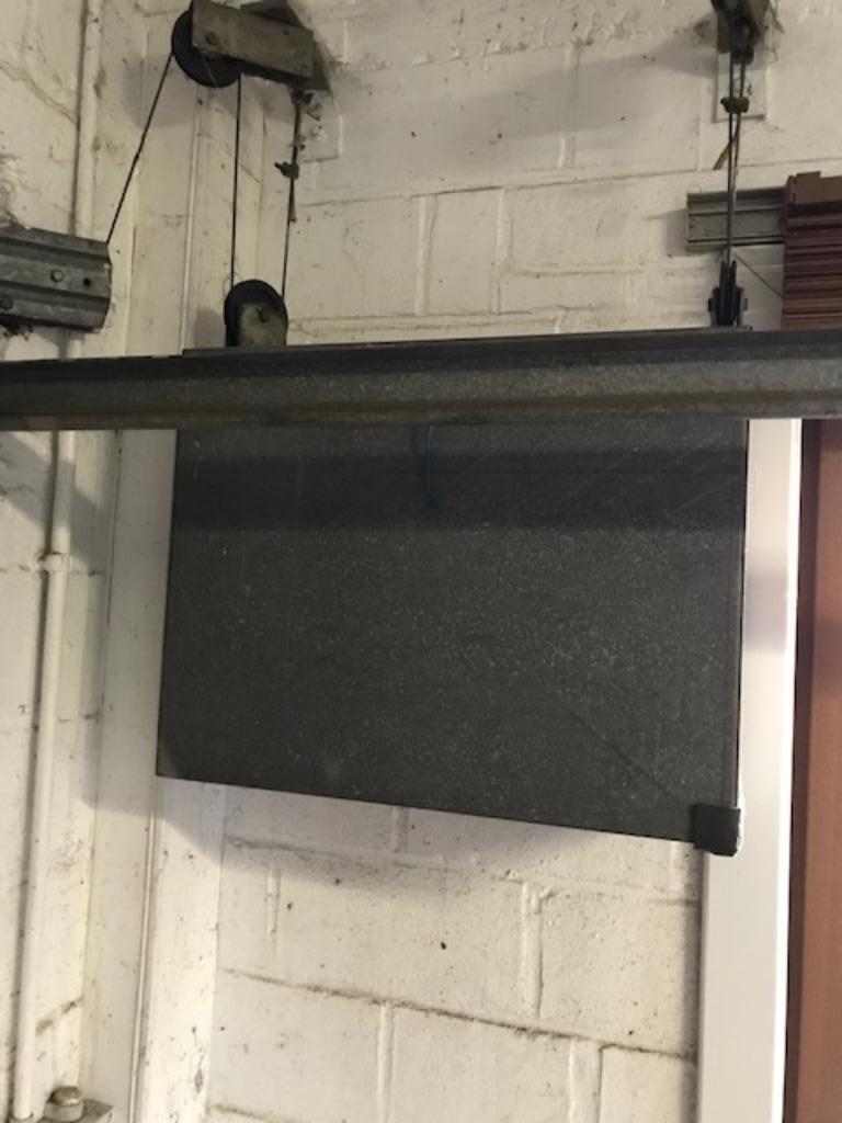Garagepoort in meranti, Ophalen, Gebruikt, 120 cm of meer, Garagedeur