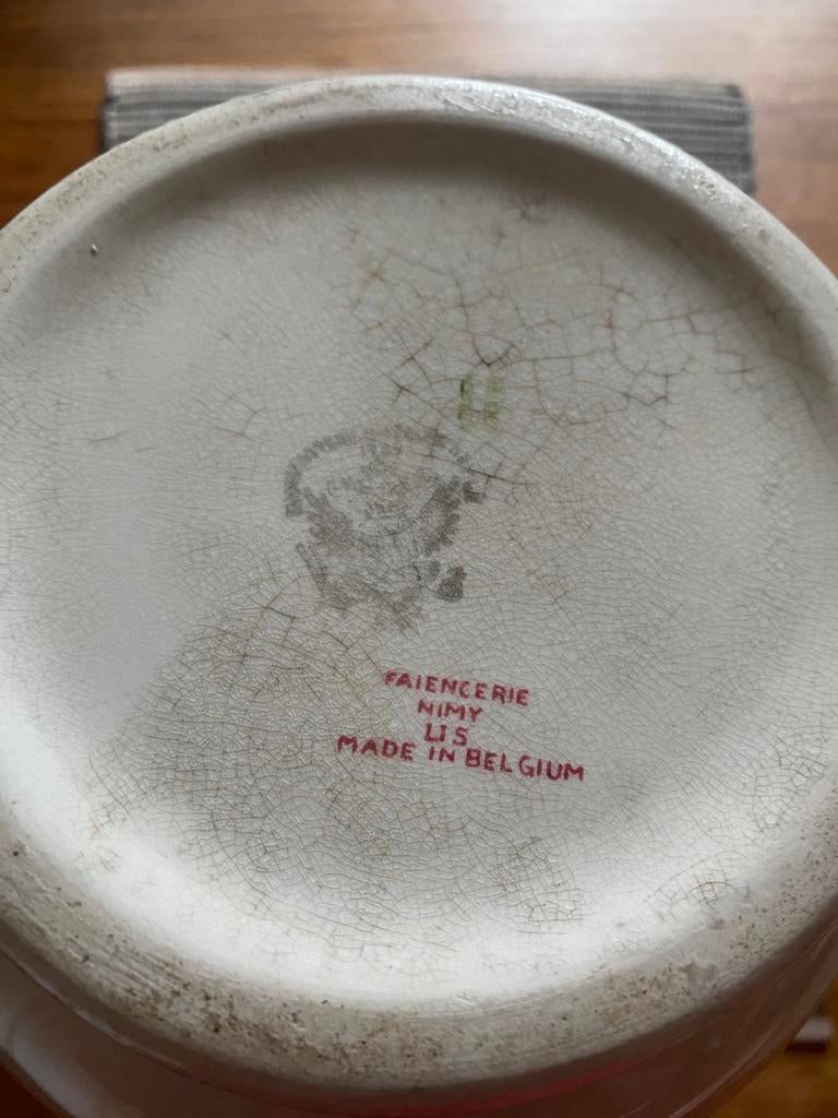 Faience van Nimy - lampetset, Antiek en Kunst, Ophalen