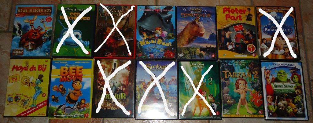 Kinder DVD's: pieter post, baas in eigen bos, tarzan, ..., Ophalen of Verzenden