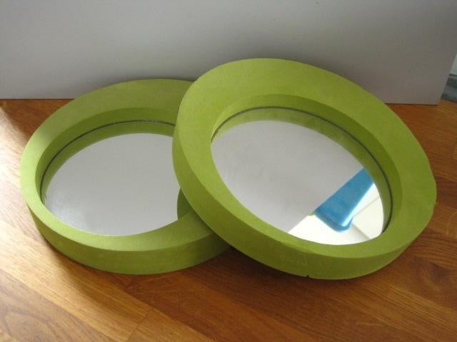 Kleuterspiegel groen onbreekbaar, Ophalen of Verzenden, Gebruikt, Spiegel