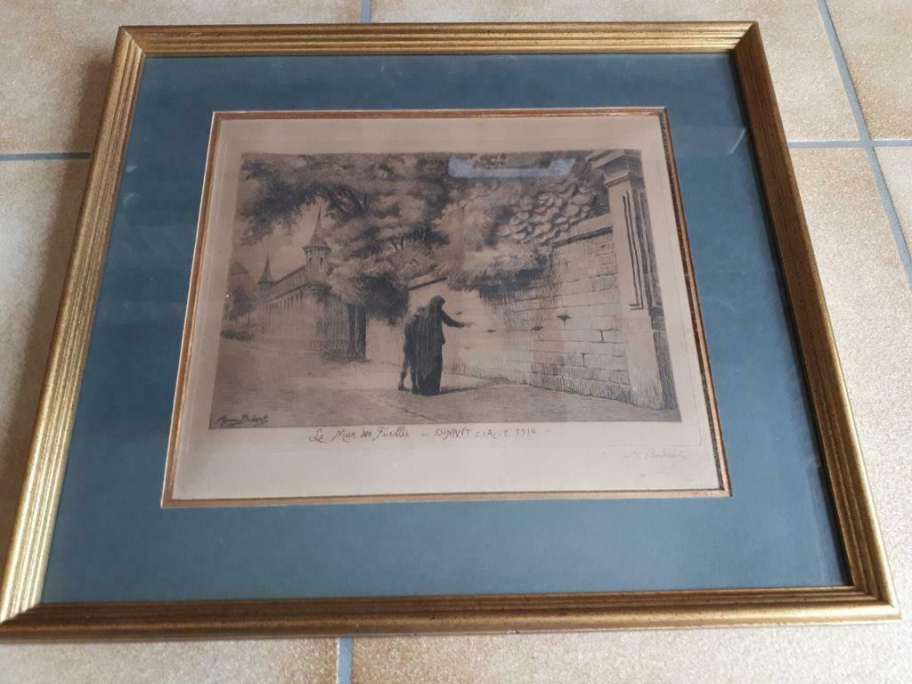 Zeer oude ets van Henry Bodart, Antiek en Kunst, Kunst | Etsen en Gravures, Ophalen