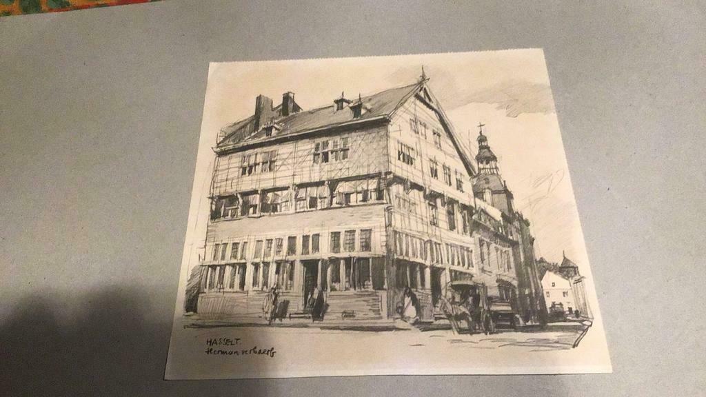 Oude tekeningen (x4), Ophalen of Verzenden