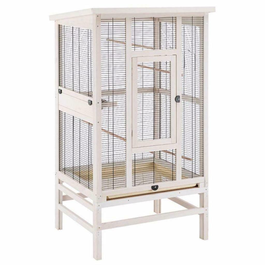Voliere en bois voliere XXL QUALITE cage oiseau NEUF, Ophalen