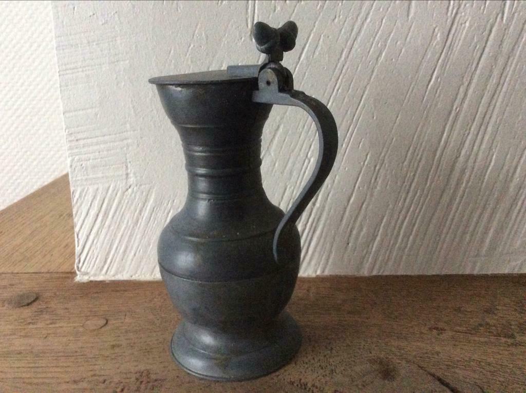 Tinnen kan, Antiek en Kunst, Antiek | Tin, Ophalen of Verzenden