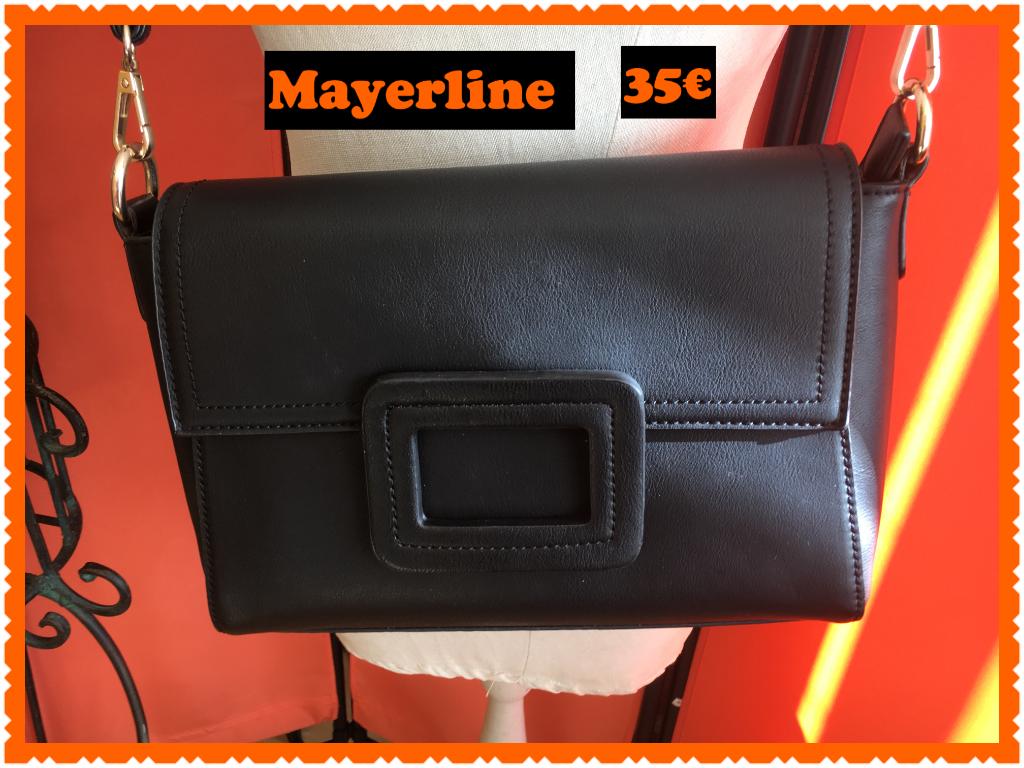 Schoudertas Mayerline, Handtassen en Accessoires, Ophalen of Verzenden, Zo goed als nieuw, Zwart, Overige merken