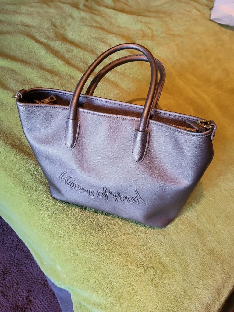 KISSES OF PEARL HANDTAS - TAUPE, Enlèvement, Comme neuf, Sac à main