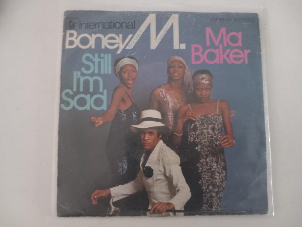 Vinyl 7" single Boney M Ma Baker Funk Soul Disco, Ophalen of Verzenden, Pop