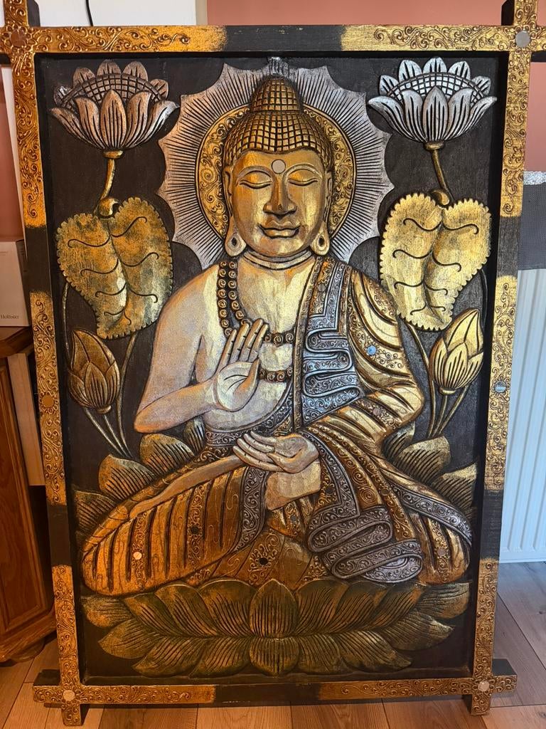 Prachtig boeddha schilderij, Ophalen, Zo goed als nieuw