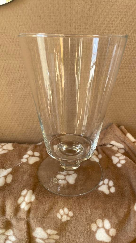 Grand vase transparent en verre, Enlèvement, Comme neuf