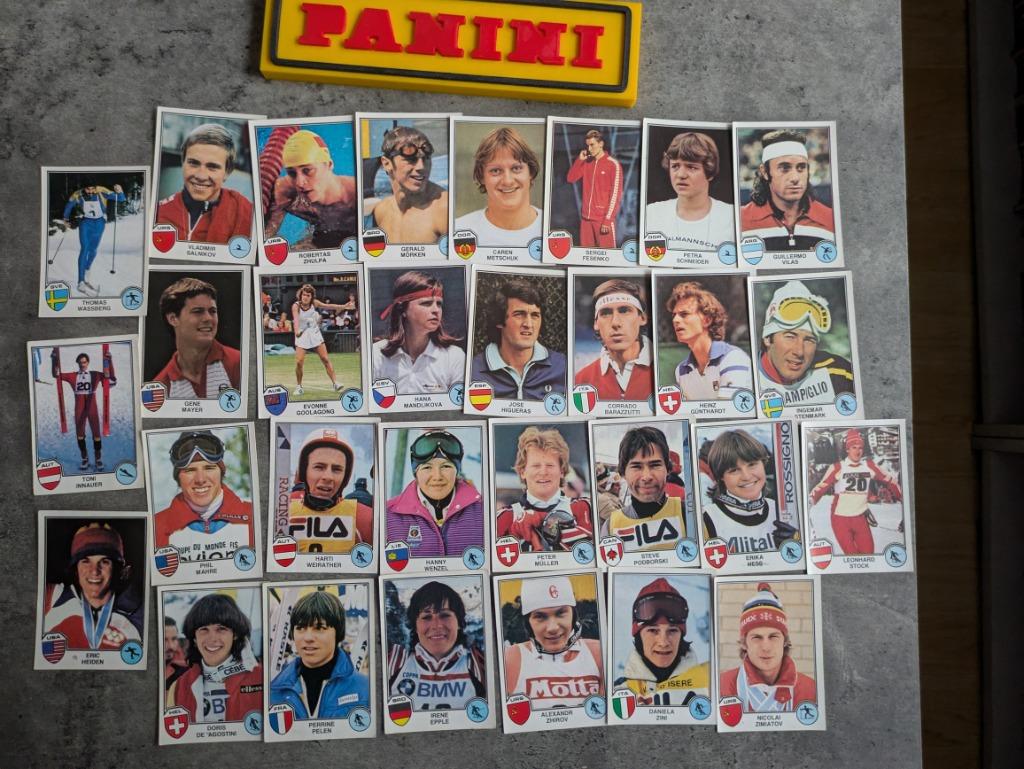 PANINI 30 STICKERS SPORT SUPERSTARS EUROFOOTBALL 82 1982, Verzenden, Zo goed als nieuw