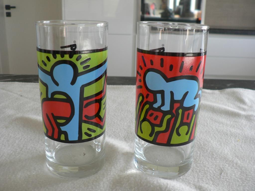 K.  Haring glazen Quick, Collections, Verres & Petits Verres, Enlèvement ou Envoi, Comme neuf, Verre à soda