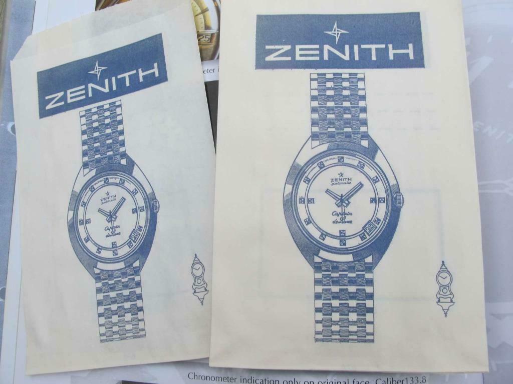 Sacs en papier vintage NOS Zenith Captain, Enlèvement ou Envoi, Comme neuf