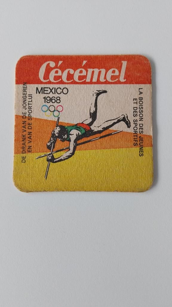 3 coussinets en feutre Cécémel Mexico 1968, Enlèvement ou Envoi, Utilisé, Autres types
