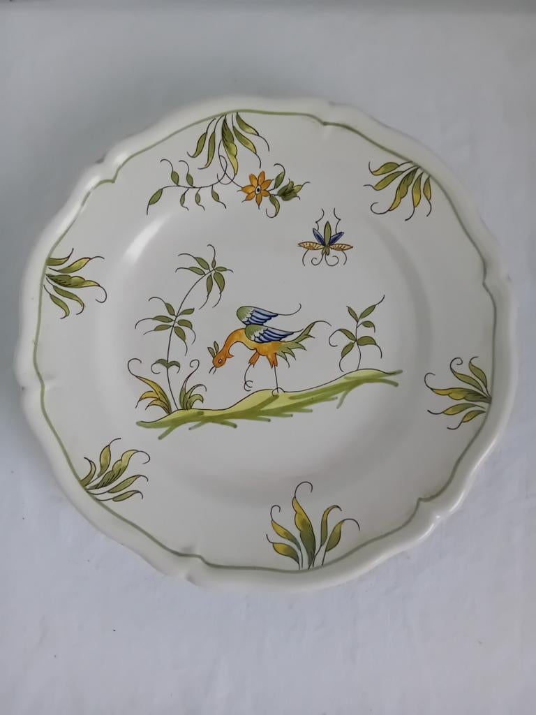 Ancienne Assiette decoration Mustiers, Enlèvement ou Envoi