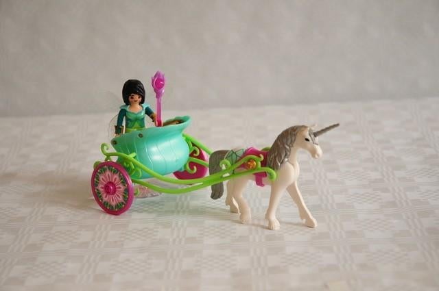 Playmobil koets met éénhoorn, Ophalen, Zo goed als nieuw