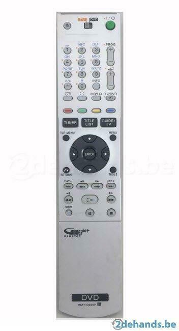 Afstandsbediening  SONY DVD recorder RMT-D225P, Audio, Tv en Foto, DVD spelers, Ophalen of Verzenden, Gebruikt