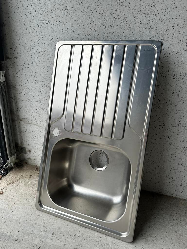 Inox spoelbak Blanco, Huis en Inrichting, Ophalen of Verzenden, Zo goed als nieuw
