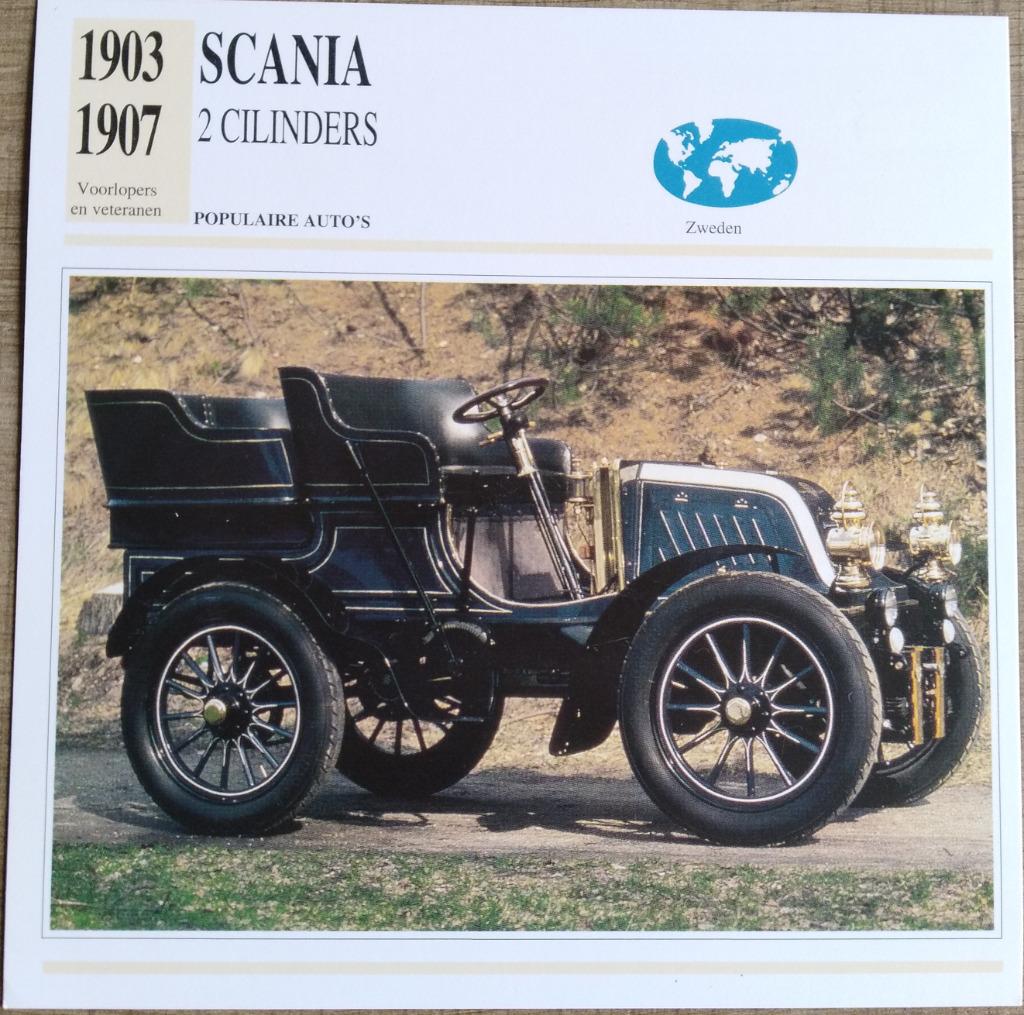 Verzamelkaart: automerk Scania (1903-1907), Verzamelen, Ophalen of Verzenden, Zo goed als nieuw, Auto's