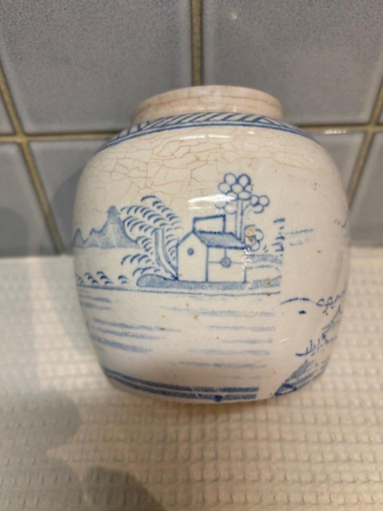 Vase blanc bleu, Enlèvement, Utilisé, Blanc