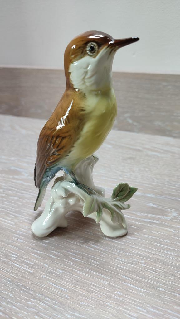Oiseau en porcelaine branché" Porcelaine", Enlèvement ou Envoi