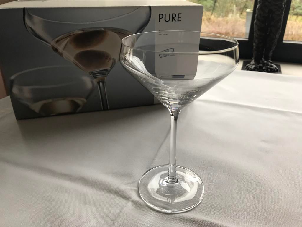 6 x Kristallen Champagne coupe / Martini NIEUW, Ophalen of Verzenden, Nieuw