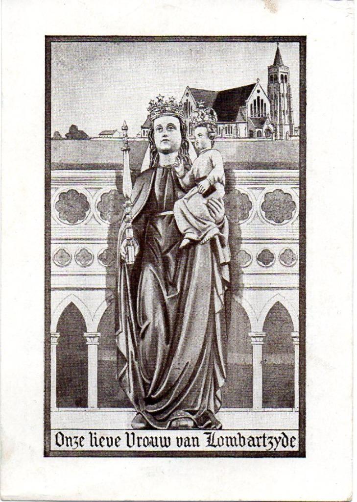 devotieprentje OLV van Lombardsijde, Ophalen of Verzenden, Kaart of Prent, Christendom | Katholiek