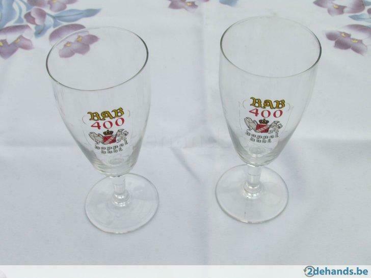 Drinkglazen  BAB 400 doppel dort, Verzamelen, Biermerken, Ophalen of Verzenden, Gebruikt