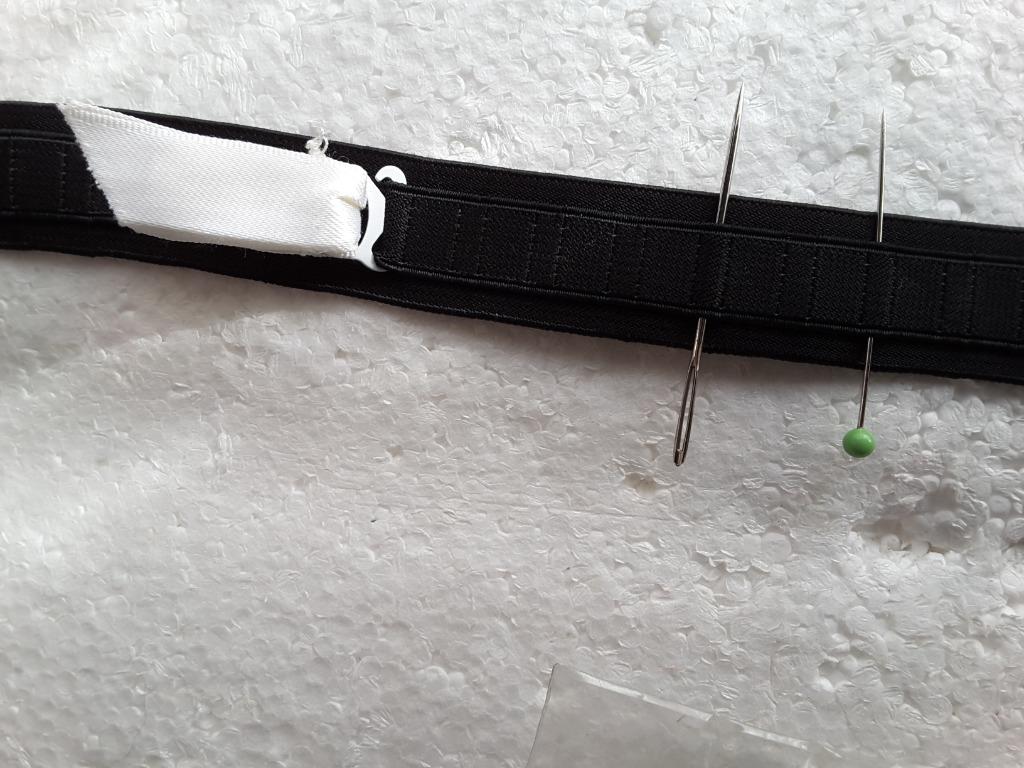 ruban élastique 24 mm noir réglable E24N, Enlèvement ou Envoi, Neuf