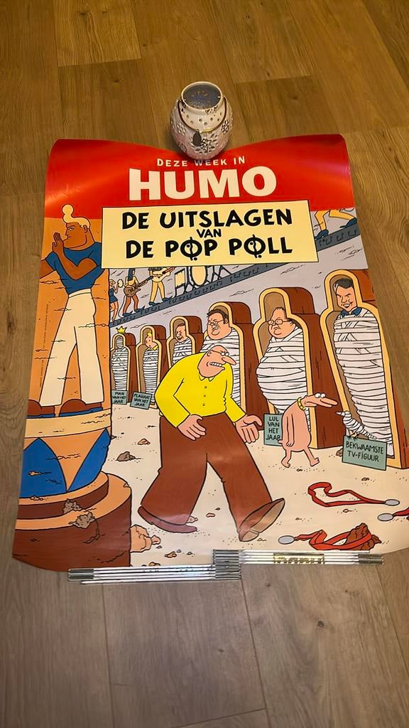 Herr Seele Cowboy Henk Kuifje affiche Humo 1994, Verzamelen, Ophalen of Verzenden, Zo goed als nieuw