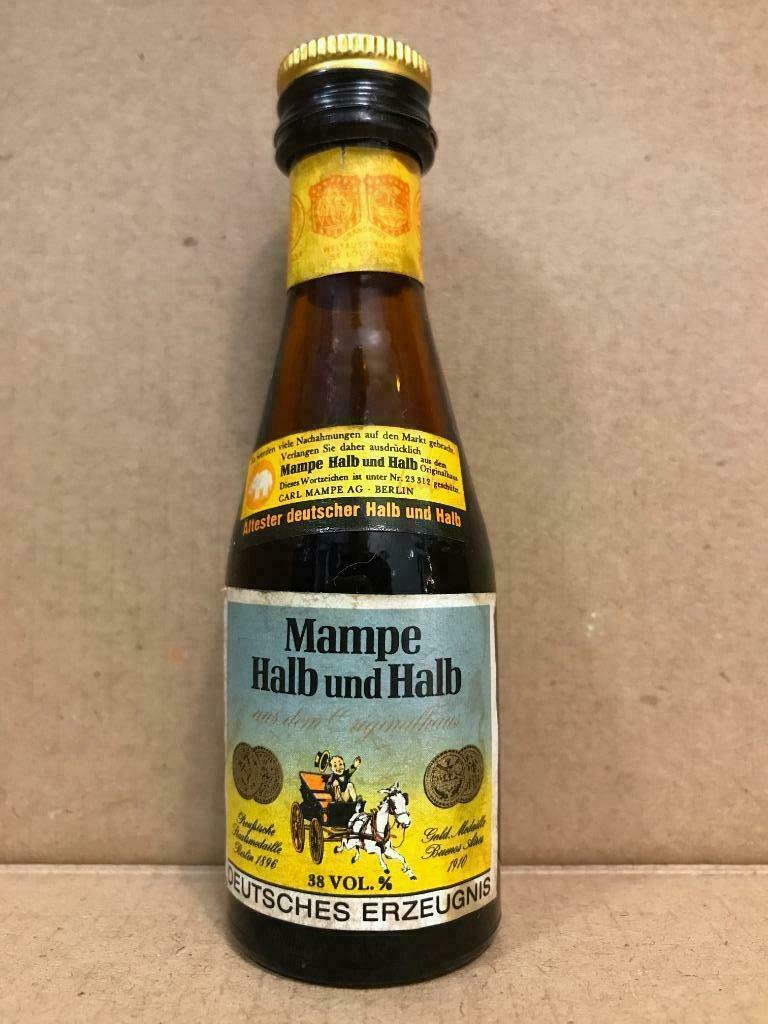 Mampe Halb und Halb - Mignonnette d'alcool - Allemagne, Enlèvement ou Envoi, Utilisé, Autres régions, Autres types