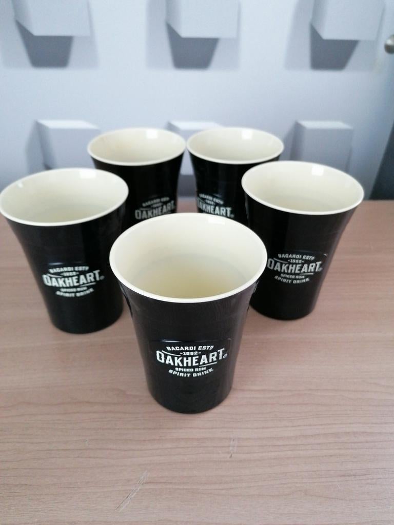 Bacardibekers. Bekers Bacardi Oakheart., Enlèvement ou Envoi, Comme neuf