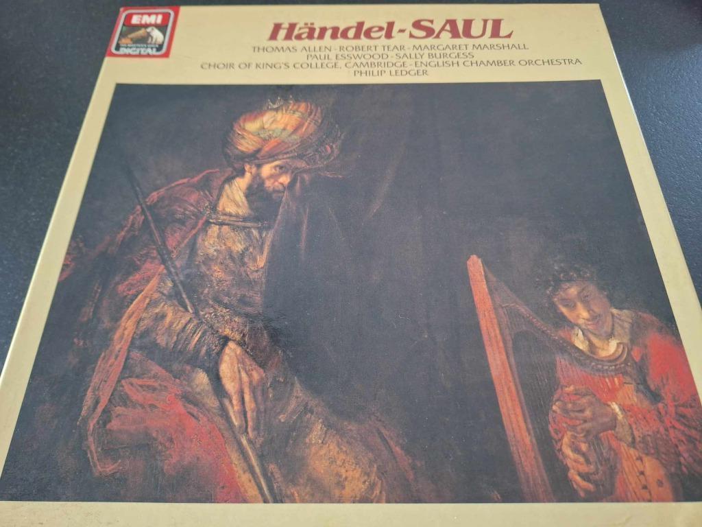 Händel / Ledger - Saul Box 3 x Lp's Vinyl, Cd's en Dvd's, Vinyl | Klassiek, Gebruikt, Vocaal, Barok, 12 inch, Ophalen of Verzenden
