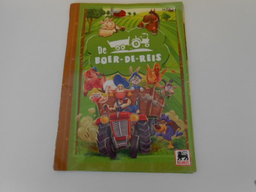 Stickerboek Delhaize "de boer de reis", Verzamelen, Overige supermarkten, Ophalen of Verzenden