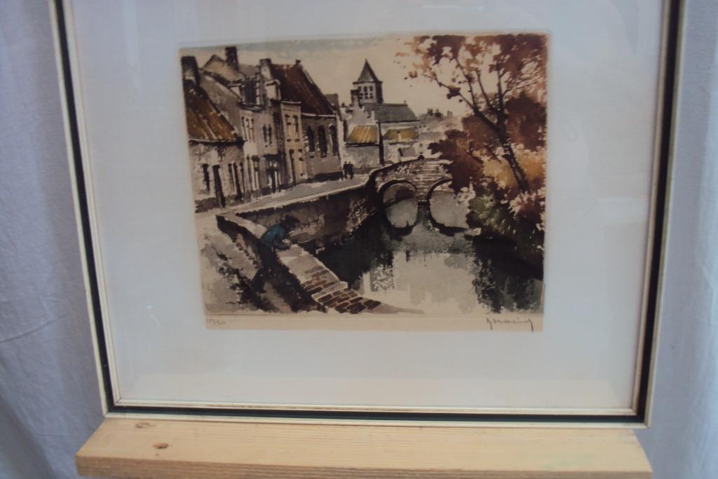 twee  litho's, Ophalen