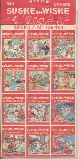 (s23) Suske en Wiske, mini covers, reeks 7, nr 139-150, Verzamelen, Ophalen of Verzenden, Suske en Wiske, Gebruikt