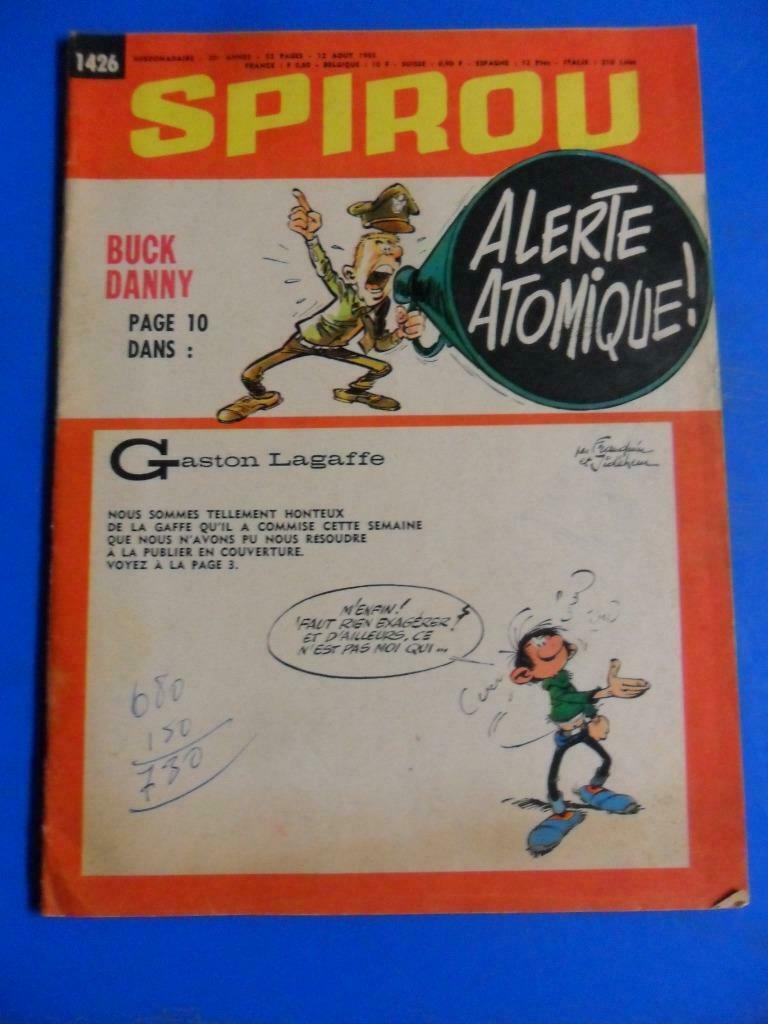 Spirou Hebdomadaire - 12 Août 1965, Une BD, Enlèvement ou Envoi, Utilisé