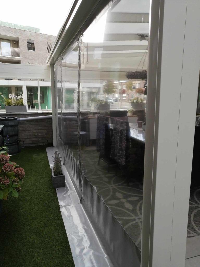 GRIJS PVC wand. Bieden vanaf 500 €, Tuin en Terras, Overkappingen, Ophalen, Zo goed als nieuw