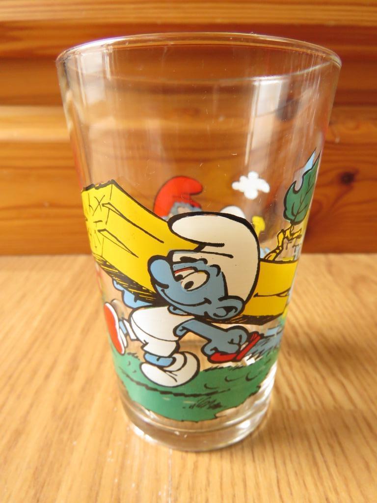 verre les Schtroumpfs, Ophalen of Verzenden, Zo goed als nieuw, Frisdrankglas