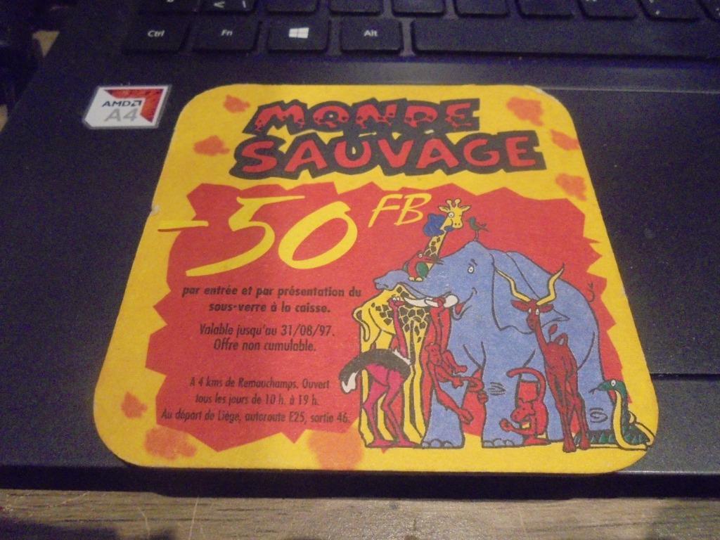 Monde Sauvage - Lipton Ice Tea, Ophalen of Verzenden, Zo goed als nieuw, Viltje(s), Overige merken