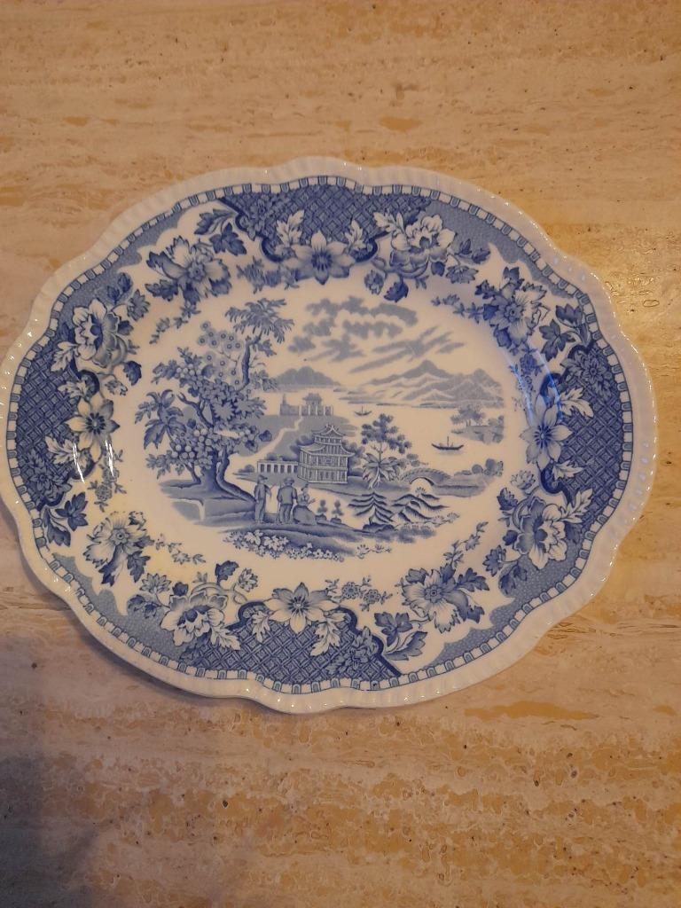 Plat décoratif Saefarth fabriqué en Angleterre en porcelaine, Antiquités & Art, Enlèvement ou Envoi