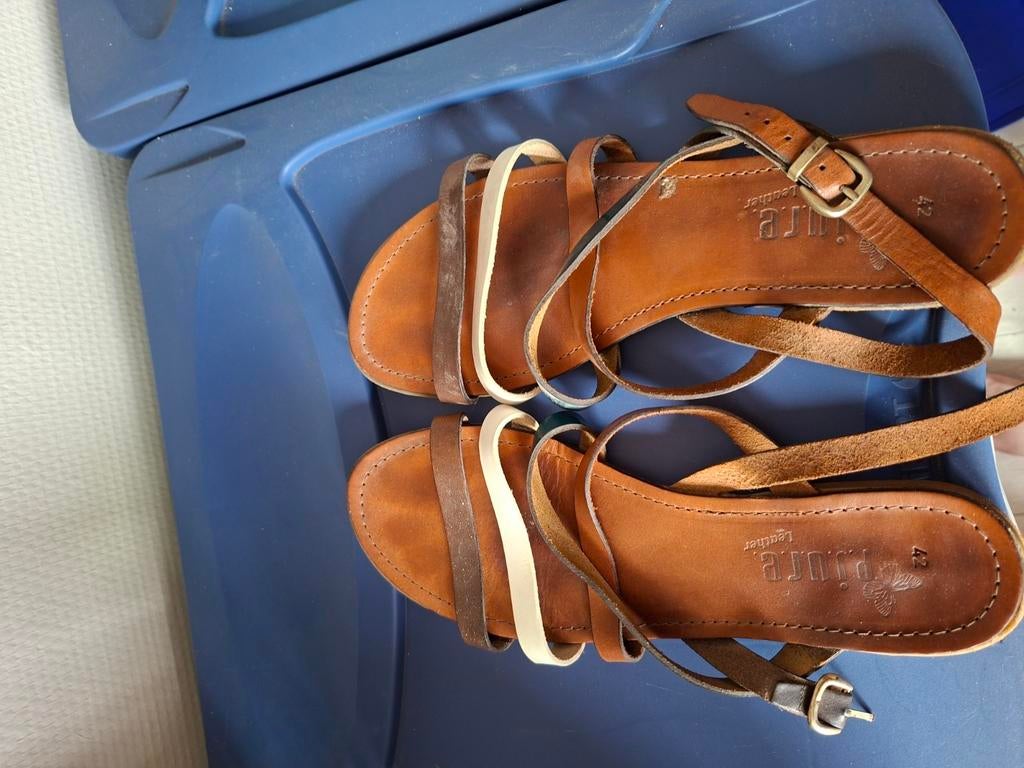 Sandalen maat 42, Ophalen, Gedragen, Bruin