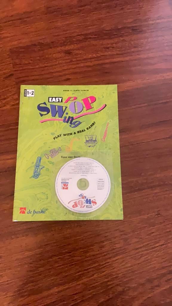 Easy pop swing play along voor dwarsfluit. Beginners., Muziek en Instrumenten, Ophalen, Zo goed als nieuw