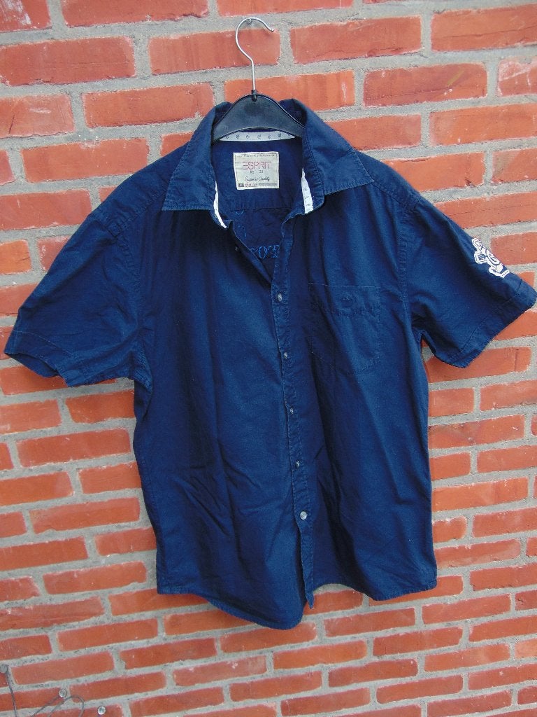 Hemd Esprit in zeer goede staat, Kleding | Heren, Overhemden, Ophalen of Verzenden, Gedragen, Blauw, Halswijdte 41/42 (L)