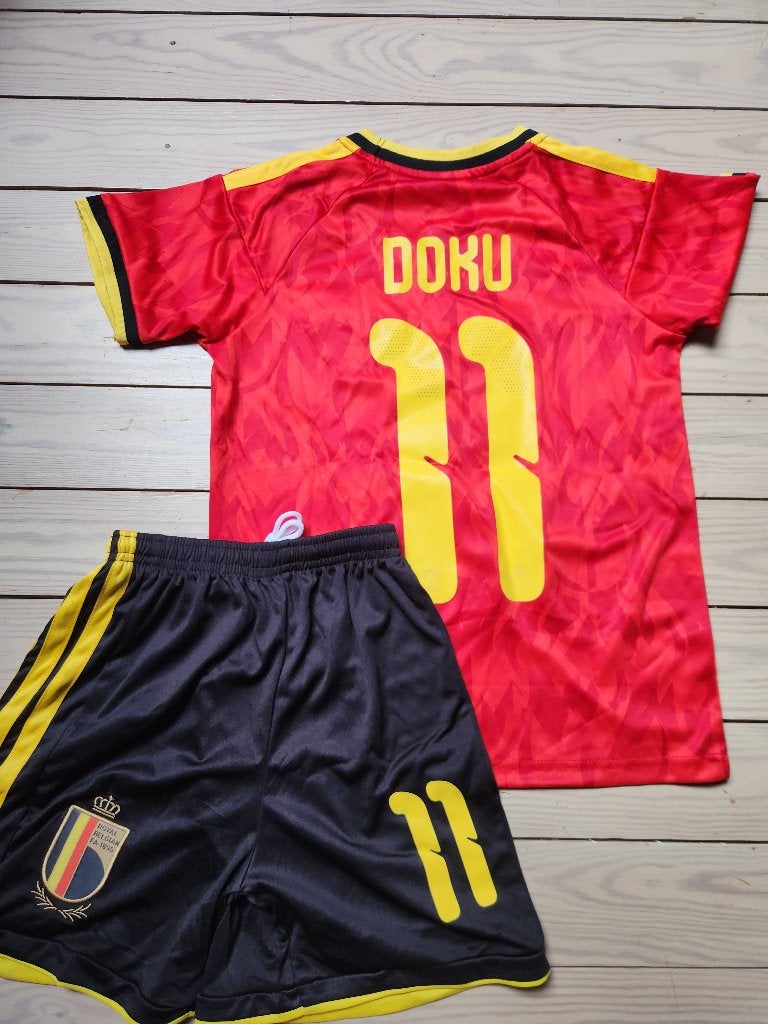 Kit enfant maillot et short Belgique domicile Doku, Enlèvement ou Envoi, Comme neuf, Maillot
