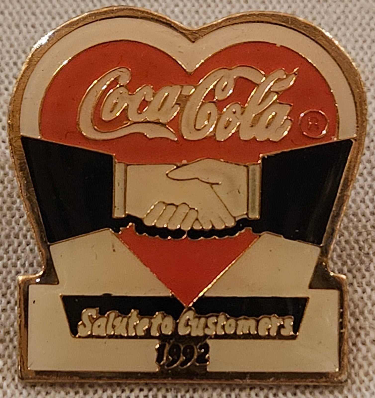 Coca Cola pin Salute to Customers 1992, Ophalen of Verzenden