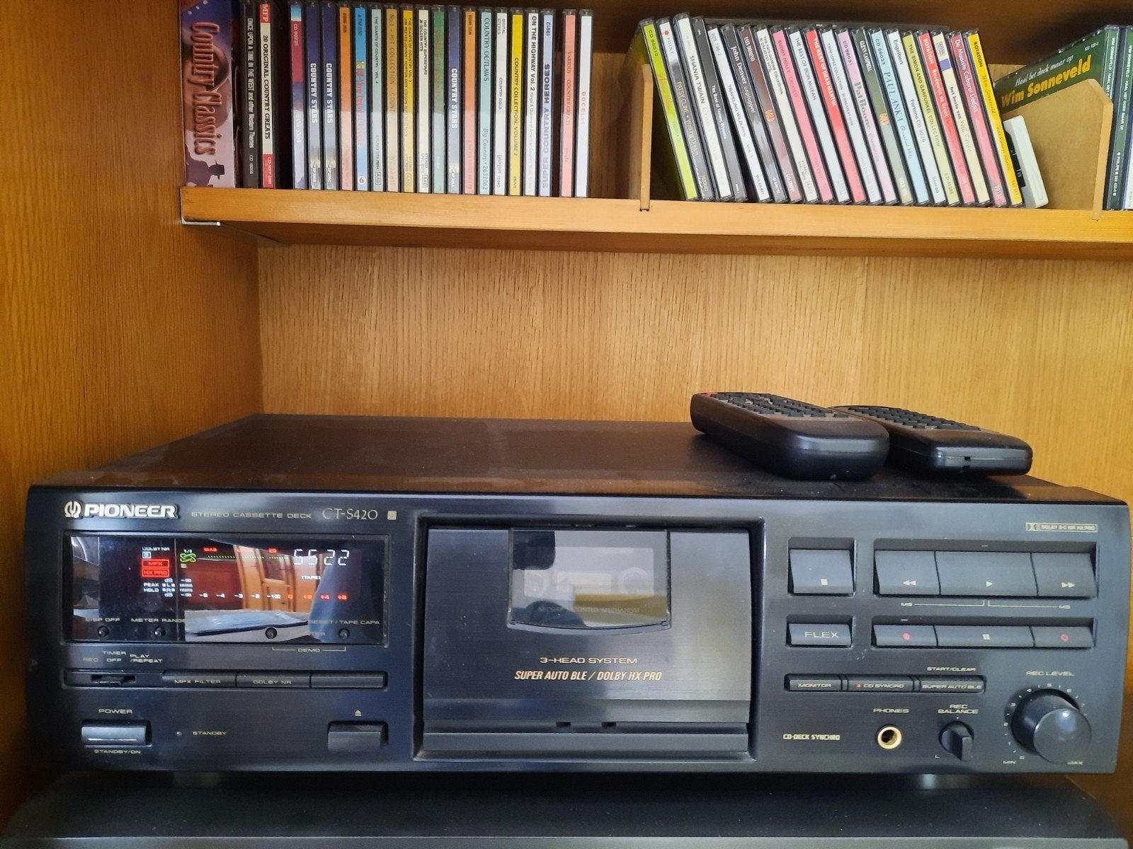 Pioneer stereo cassettedeck CT -S 420, zwart, TV, Hi-fi & Vidéo, Enlèvement, Simple, Autres marques