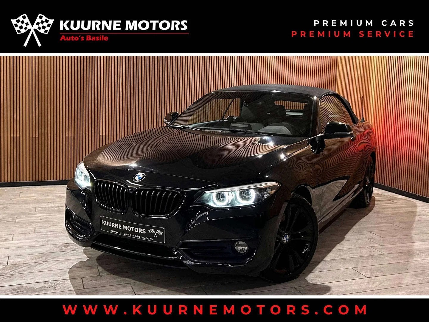 BMW 2 Serie 220 iA Cabrio SportLine Alu18"/Led/Leder/VerwZet, Auto's, Gebruikt, 4 cilinders, Zwart, 2 deurs