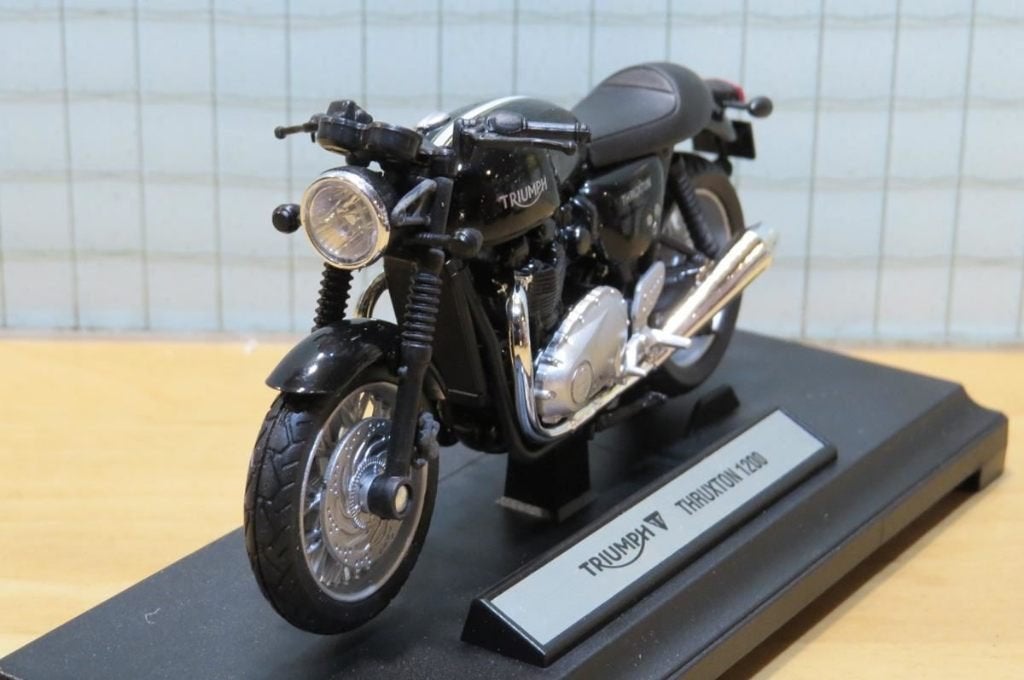 Triumph Thruxton 1200 1:18, Ophalen of Verzenden, Nieuw, Motor, Welly